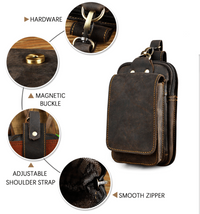 MOVEPOUCH – Men’s Crossbody Waist Bag for Travel and Outdoor Activities