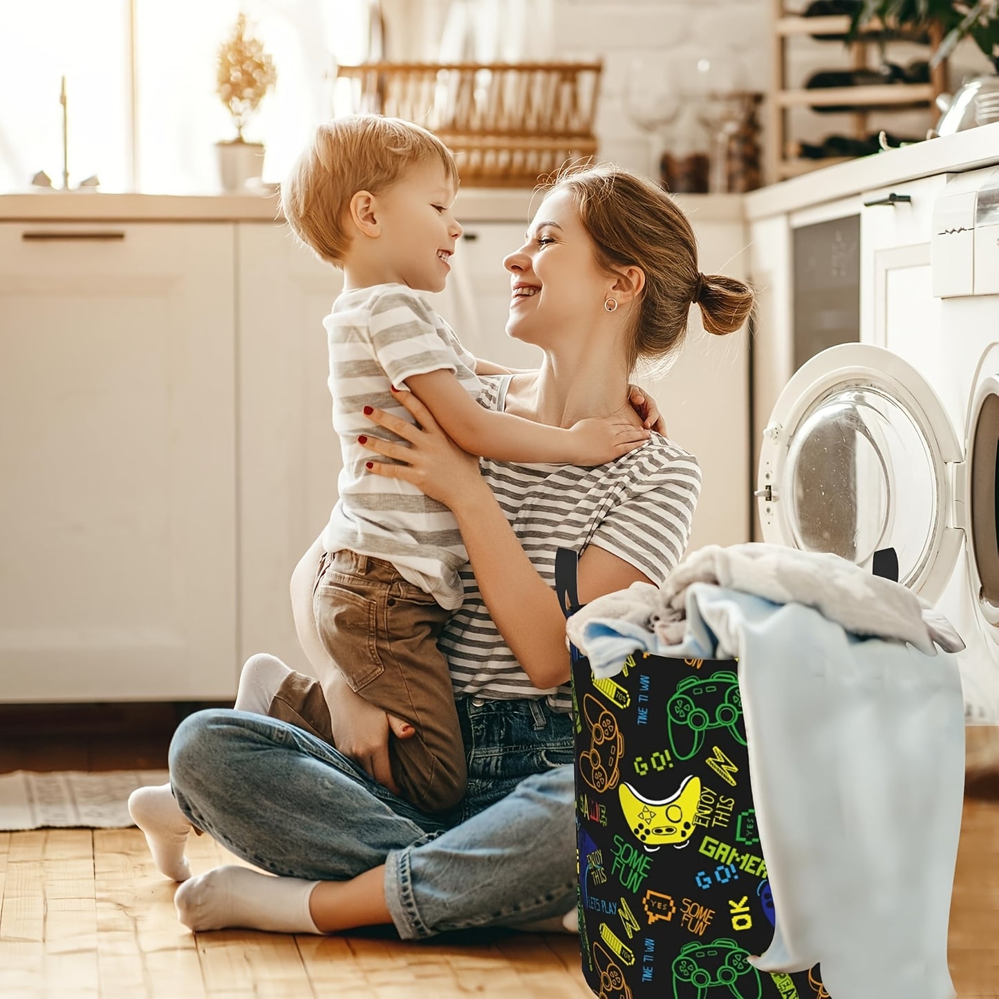 GAMERBIN – Foldable Game Controller Laundry Storage Basket