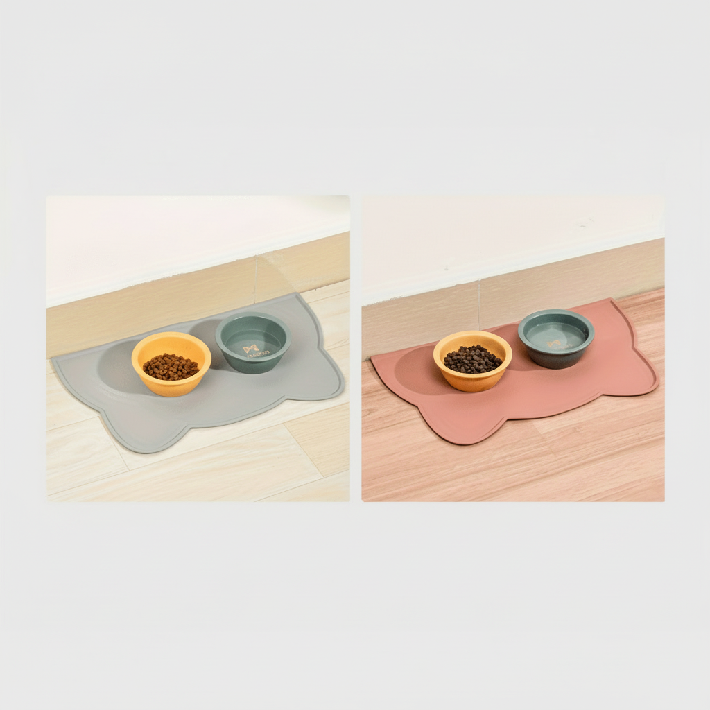 PAWSPOT - Waterproof Cat & Dog Feeding Tray, Scratch-Resistant & Mess-Free