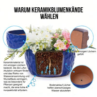 COBALTHAVEN – Vintage Handmade Ceramic Planter Set