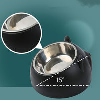 FELIFRESH - Elevated Pet Feeding Bowl Stainless Steel 2-in-1 Dish