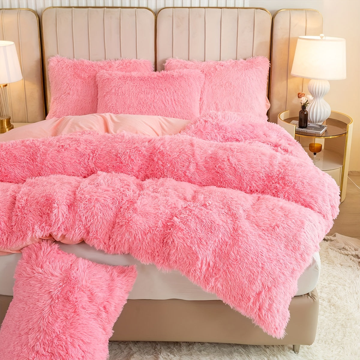 HUECOMFY – Multicolor Polyester Duvet Cover Set