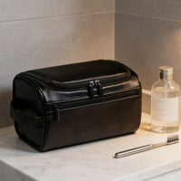 URBANCRAFT - Vintage Leather Men’s Business Bag & Travel Cosmetics Organizer