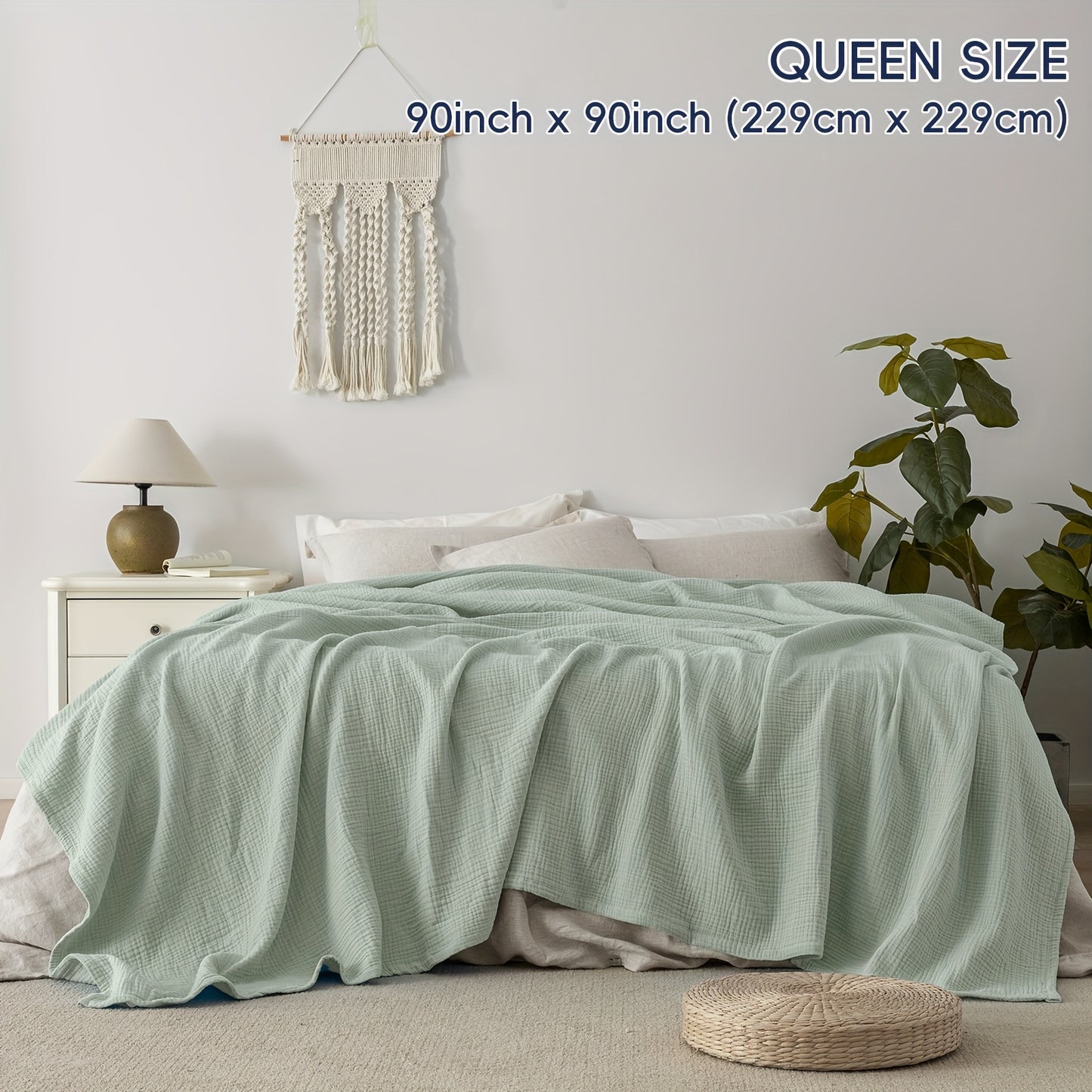 CLOUDSOFT - Ultra-Soft Cotton Blanket for Breathable Everyday Comfort