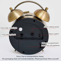 NORDIBELL – Scandinavian Vintage Luminous Alarm Clock