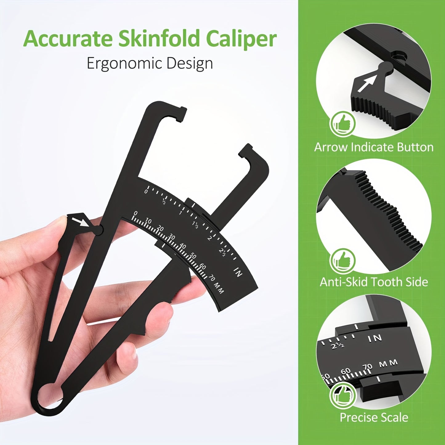 CALIPERFIT – Accurate Body Fat Measurement Tool for Fitness Progress