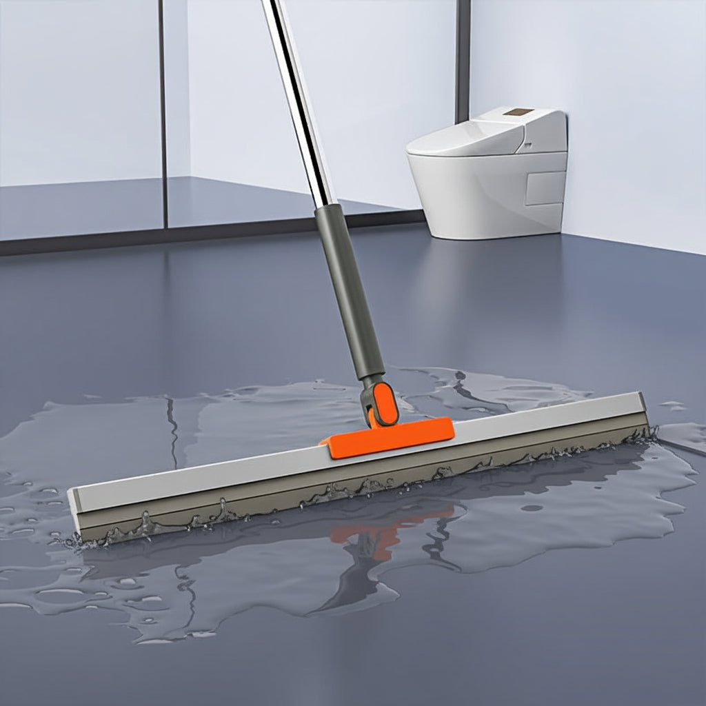 AQUAMOP - Water & Dust Scraper Broom for Bathroom, Glass, and Floors