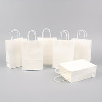 PARTYBAG - Multi-Size Kraft Paper Bags 50/100pcs for Halloween, Birthday, and Gift Use