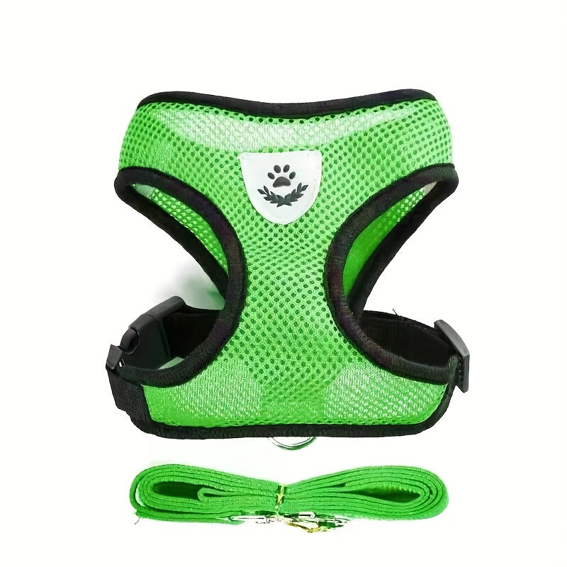 NIGHTWALK - Reflective Pet Vest with Leash for Dogs and Cats