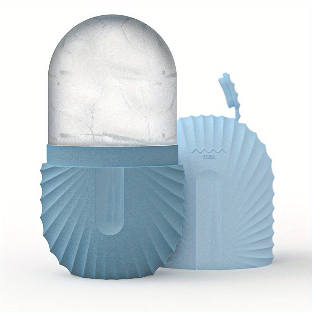 GLIMMERICE - Reusable Face Roller with Ice Mold Cube for Refreshing Massage