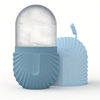 GLIMMERICE - Reusable Face Roller with Ice Mold Cube for Refreshing Massage