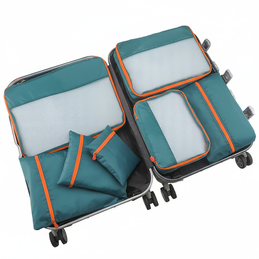 JOURNEASY - Portable 7pcs Suitcase Organizing Bag Set for Travel