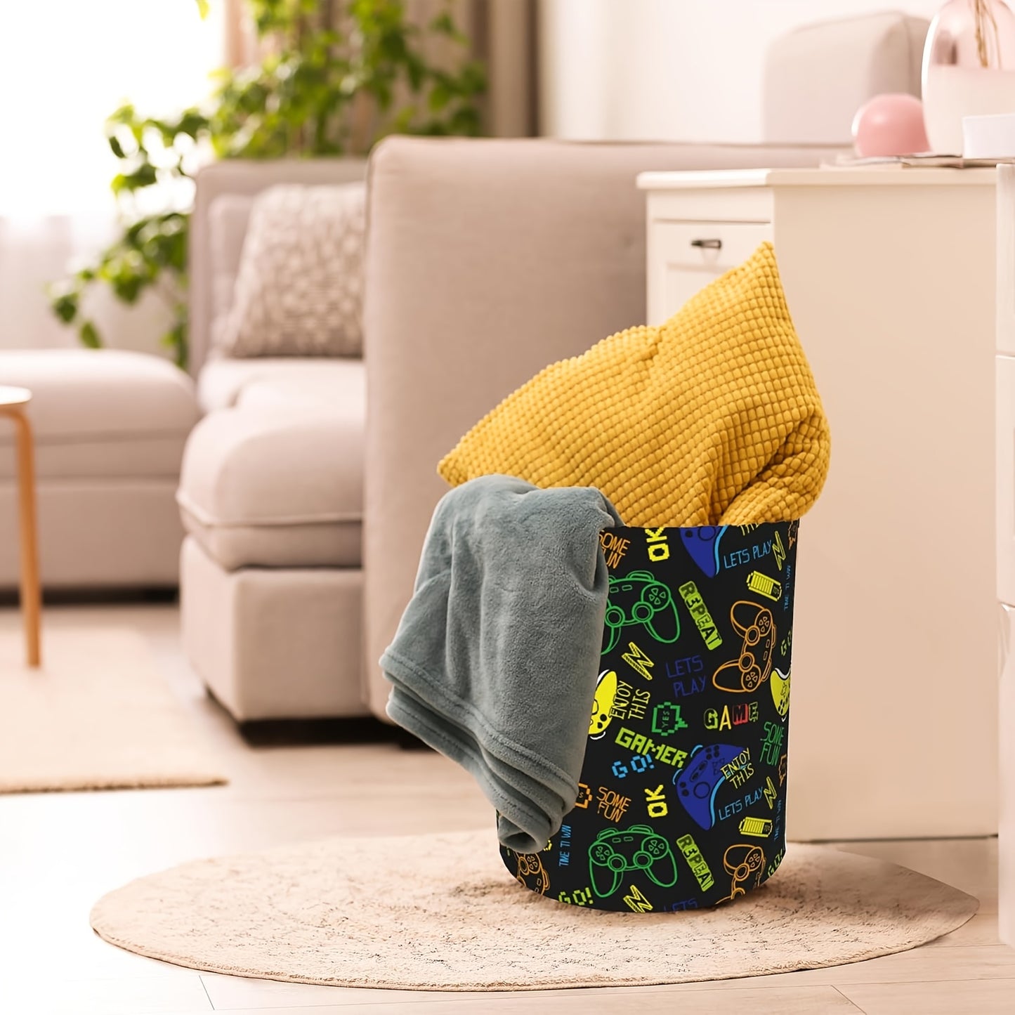 GAMERBIN – Foldable Game Controller Laundry Storage Basket