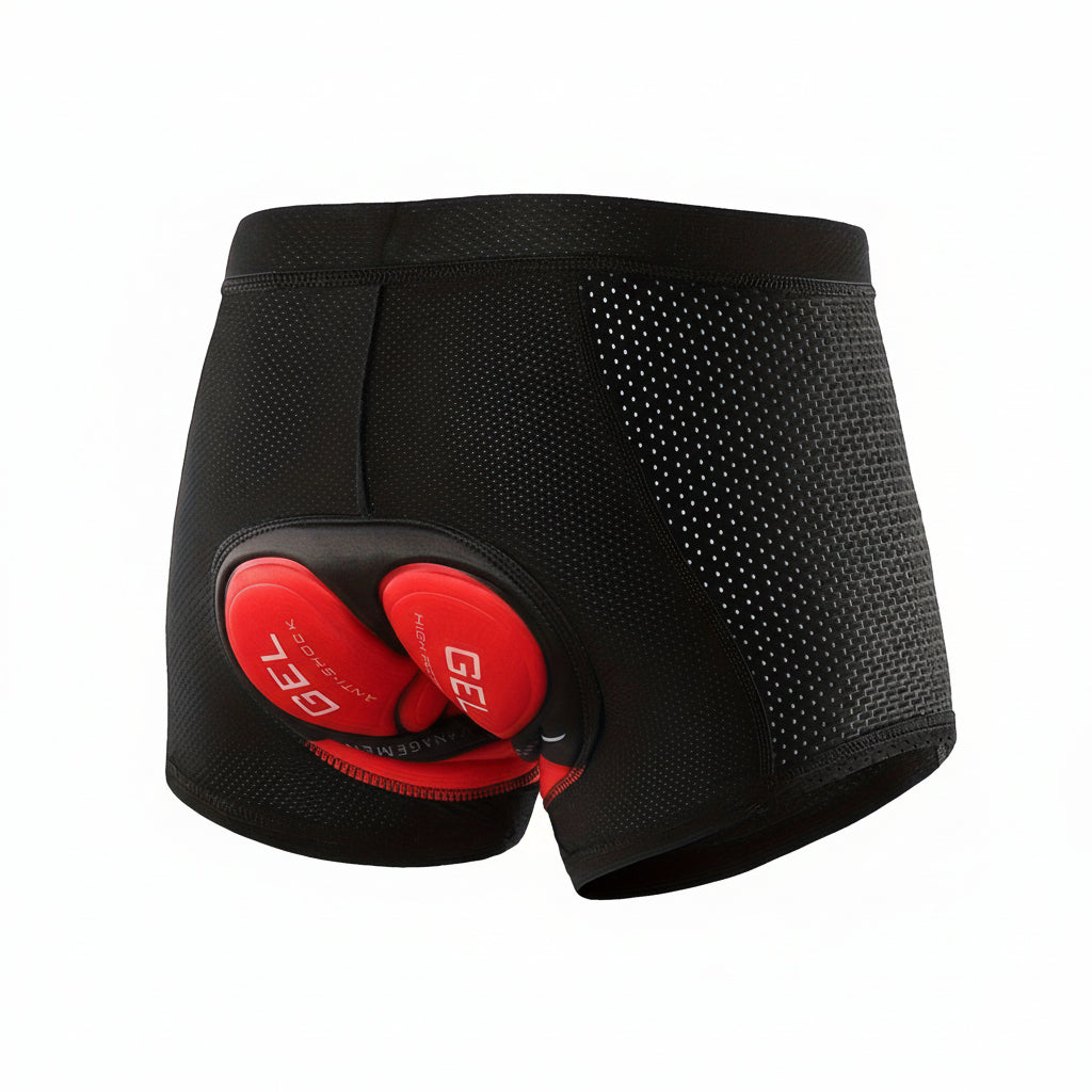 PEDALFIT - Elastic Waistband Bike Shorts for Men, All-Season Mountain & Road Riding