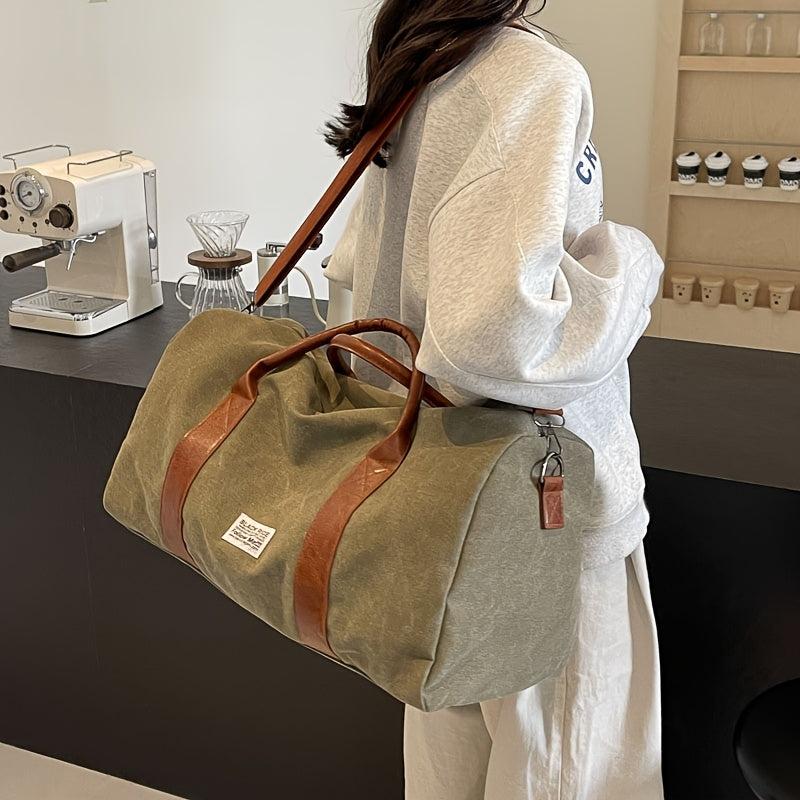 LUXIBAG - Large Capacity Vintage Washed Travel Duffel Bag Multi-Purpose Organizer