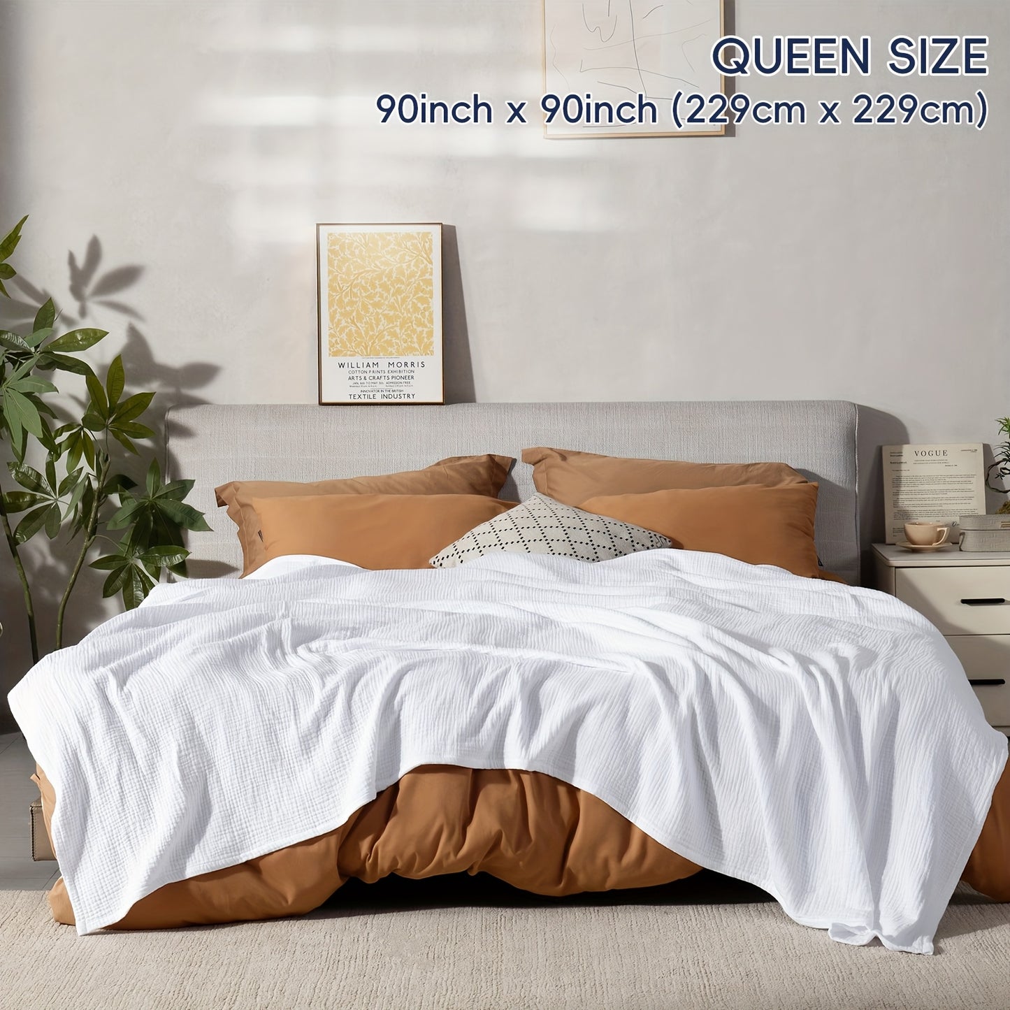 CLOUDSOFT - Ultra-Soft Cotton Blanket for Breathable Everyday Comfort
