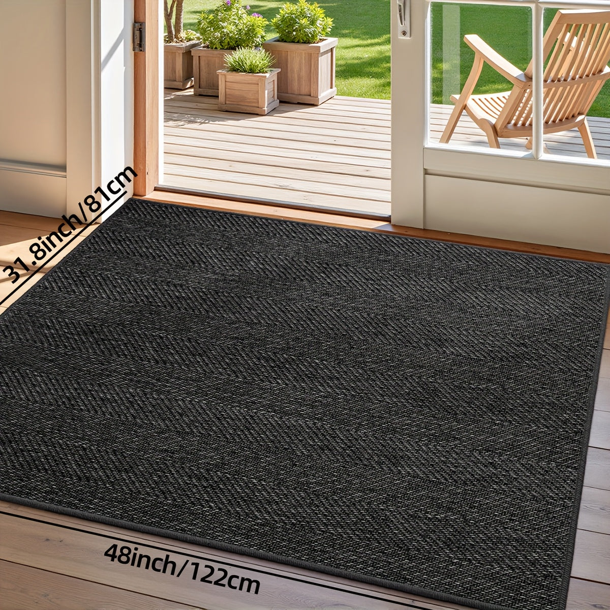 GREETWAY - Durable Summer & Autumn Striped Entry Mat