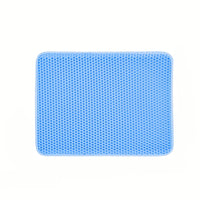 PAWCATCHER - Honeycomb Waterproof Cat Litter Mat Odor Control & Washable