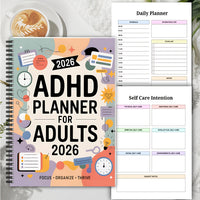 FOCUSVAULT – 2026 Exclusive ADHD Adult Planner Structured Daily & Weekly Productivity Journal