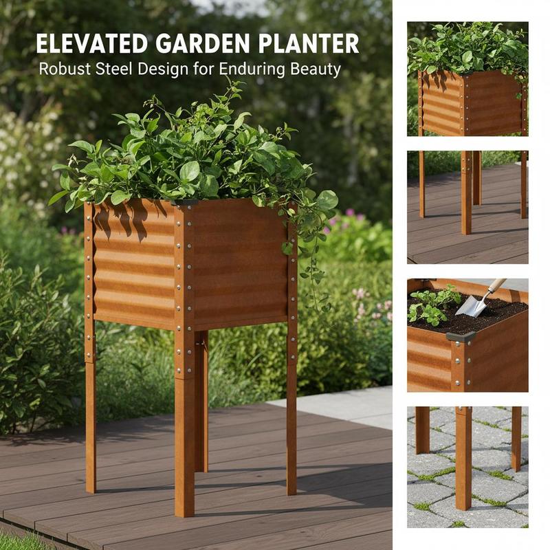 STEELTOWER – Weather-Resistant Modern Planter