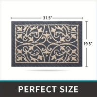 PUREHOME - Low Profile Indoor Mat Entryway Rug Non-Slip 1pc