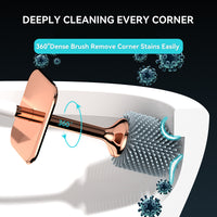 BATHORIA - Modern Bathroom Cleaning Brush with Durable Holder
