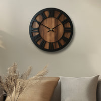 NATURISSE - Artistic Silent Wooden Wall Clock Vintage Style