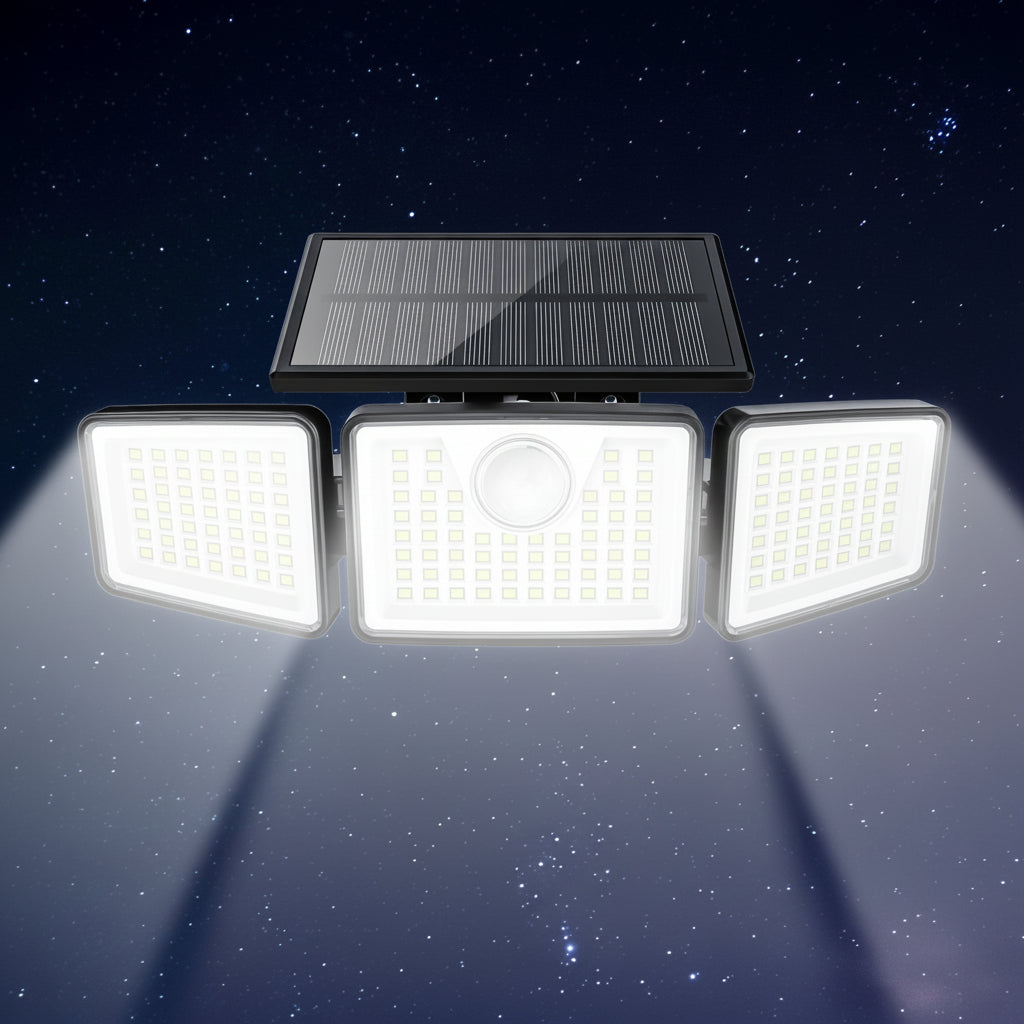 BRIGHTPATH - 2500 Lm Solar Outdoor Area Lights, 3 Modes, Motion Activated