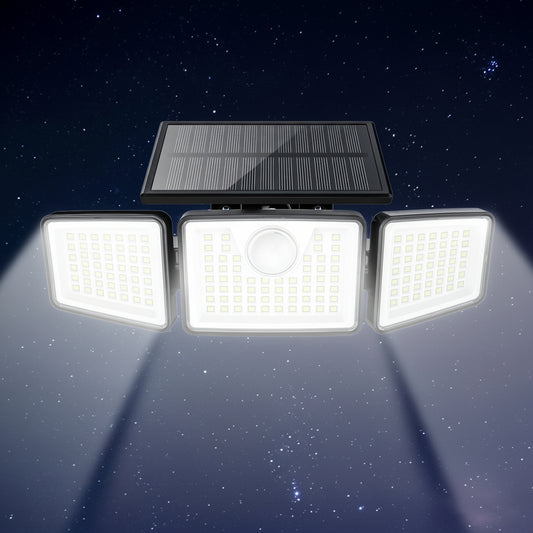 BRIGHTPATH - 2500 Lm Solar Outdoor Area Lights, 3 Modes, Motion Activated