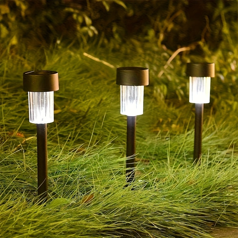 SUNELARA - Warm Ambient Solar Pathway Stake Lights for Courtyard & Lawn 12pcs