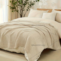 CLOUDNEST – Ultra-Breathable 6-Layer Cotton Gauze Blanket for Year-Round Comfort