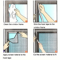 BUGMESH – Self-Adhesive Mosquito Window Net Kit