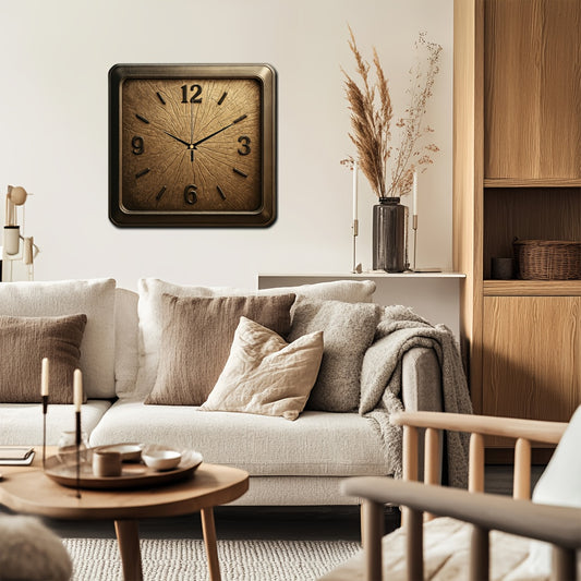 WOODTIME – Solid Wood Minimalist Square Wall Clock