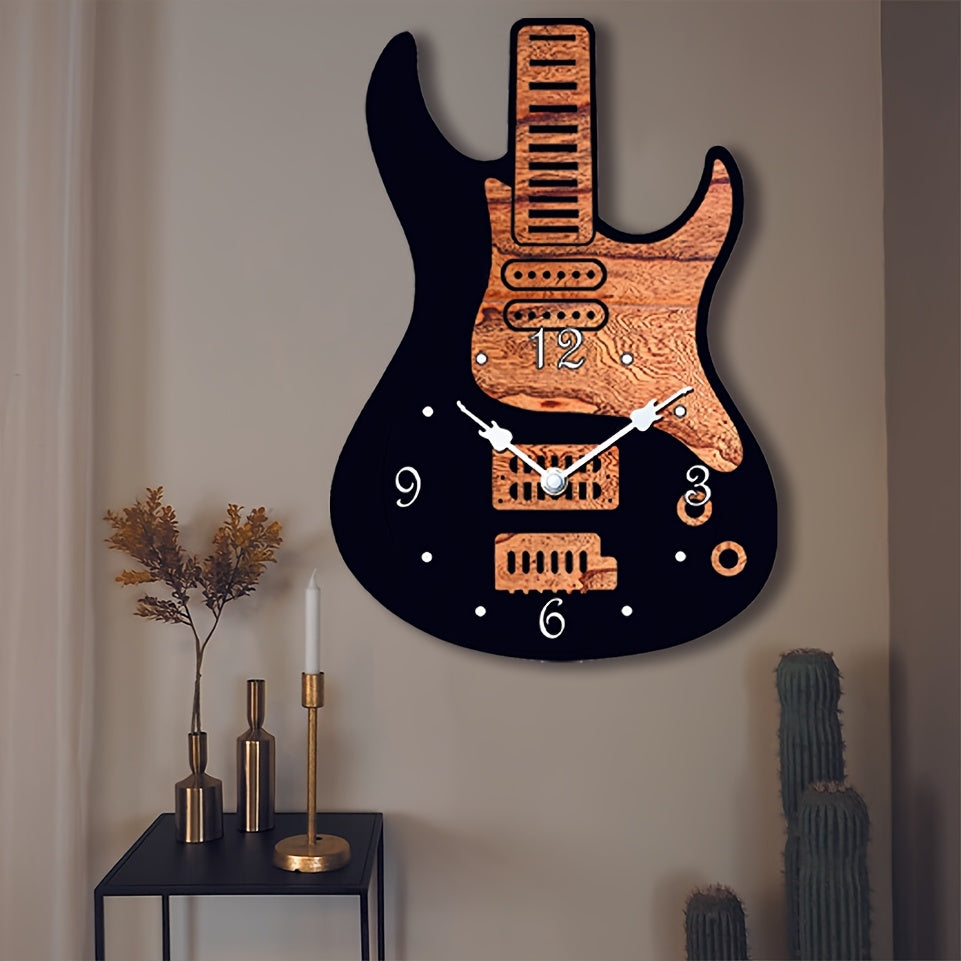 MELODYTIME – Artistic Guitar Wall Clock for Music Lovers