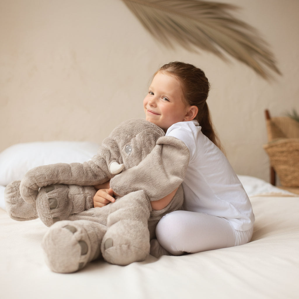 PLUSHELEPHANT – Super Soft Cuddly Cushion for Cozy Comfort