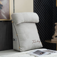 COMFYLUX – Elegant Backrest Pillow for Bedtime Reading Comfort