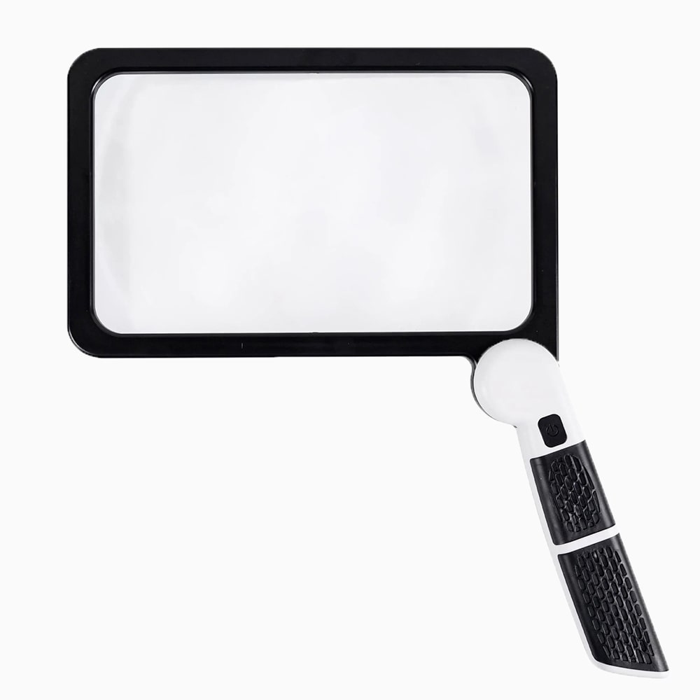 PRECISIONVIEW – 5X LED Lighted Handheld Magnifier for Clear Reading