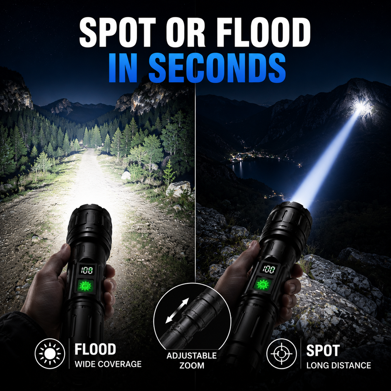 LUMINA TORCH – Taktische Taschenlampe mit extremer Helligkeit