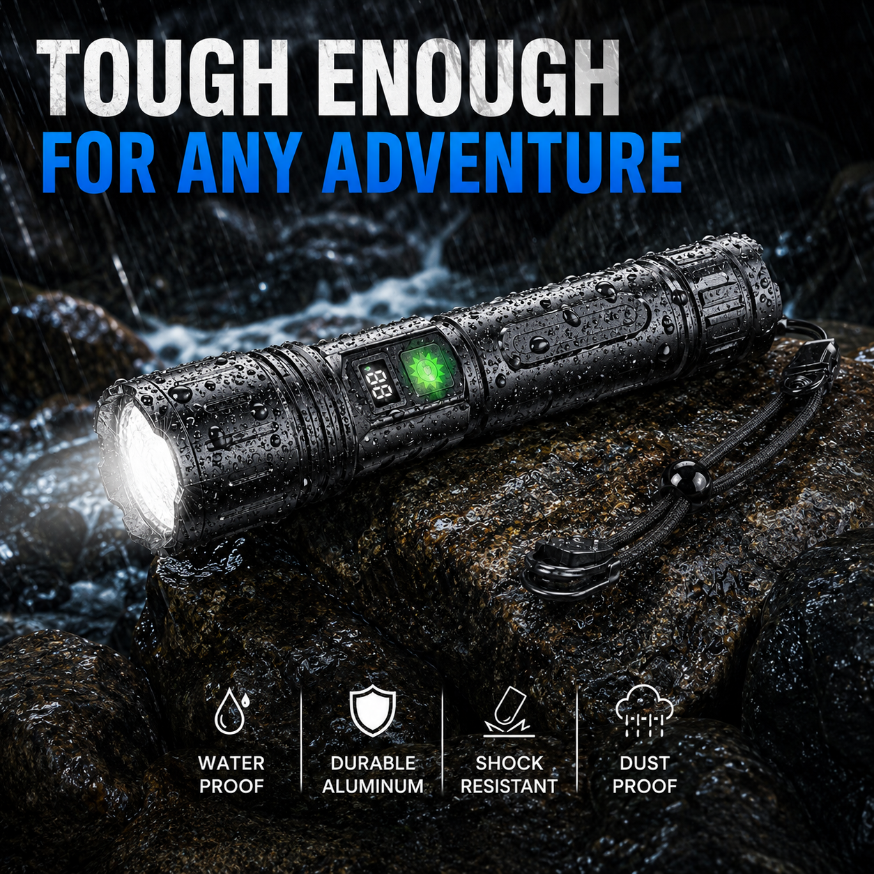 LUMINA TORCH – Taktische Taschenlampe mit extremer Helligkeit