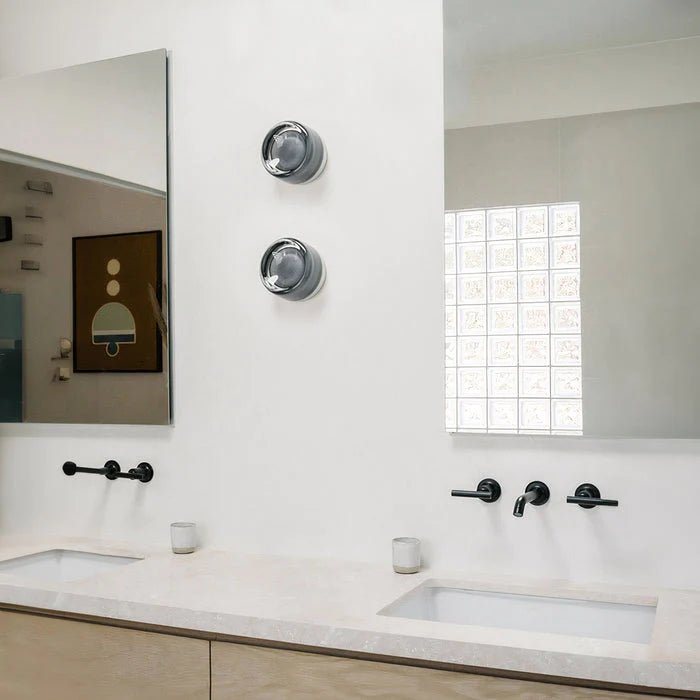 ILLUMINEX - Designer Dimple Glass LED Wall Sconce for Modern Interiors