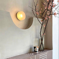 ILLUMINEX - Designer Dimple Glass LED Wall Sconce for Modern Interiors