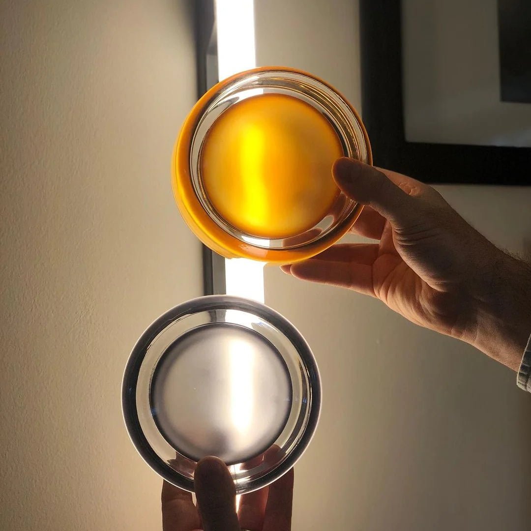 ILLUMINEX - Designer Dimple Glass LED Wall Sconce for Modern Interiors