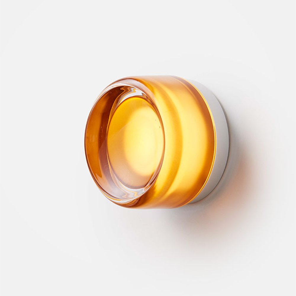 ILLUMINEX - Designer Dimple Glass LED Wall Sconce for Modern Interiors
