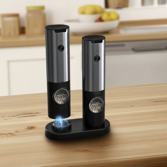 SPICEFLOW – Rechargeable Salt and Pepper Grinder Set for Modern Kitchens