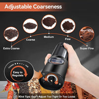 SPICEFLOW – Rechargeable Salt and Pepper Grinder Set for Modern Kitchens