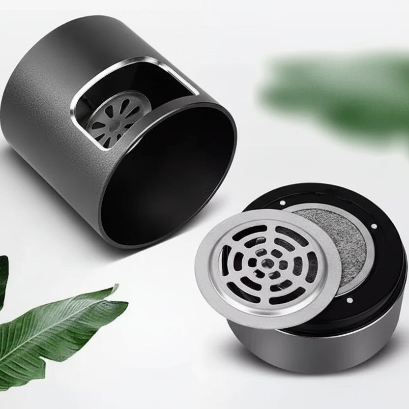 PURENOVA - Mocny bezdymny popielniczka z filtrem powietrza HEPA i technologią jonizacji USB