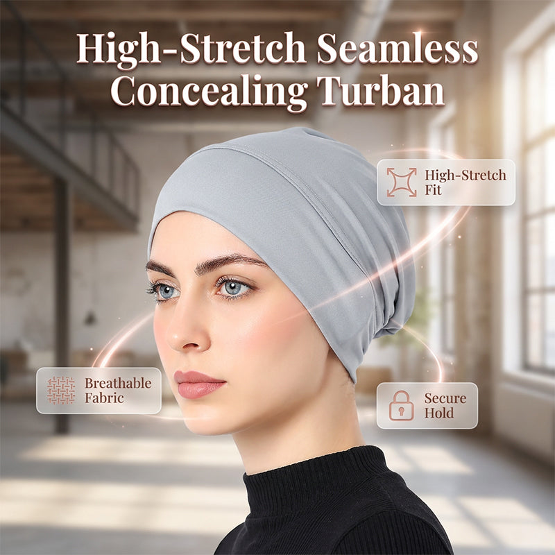 TURBANLUXE – Soft Stretch Turban Cap for Everyday Elegance