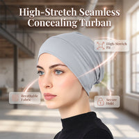 TURBANLUXE – Soft Stretch Turban Cap for Everyday Elegance