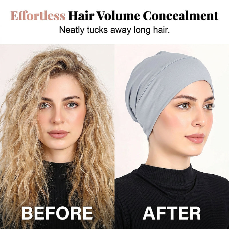 TURBANLUXE – Soft Stretch Turban Cap for Everyday Elegance