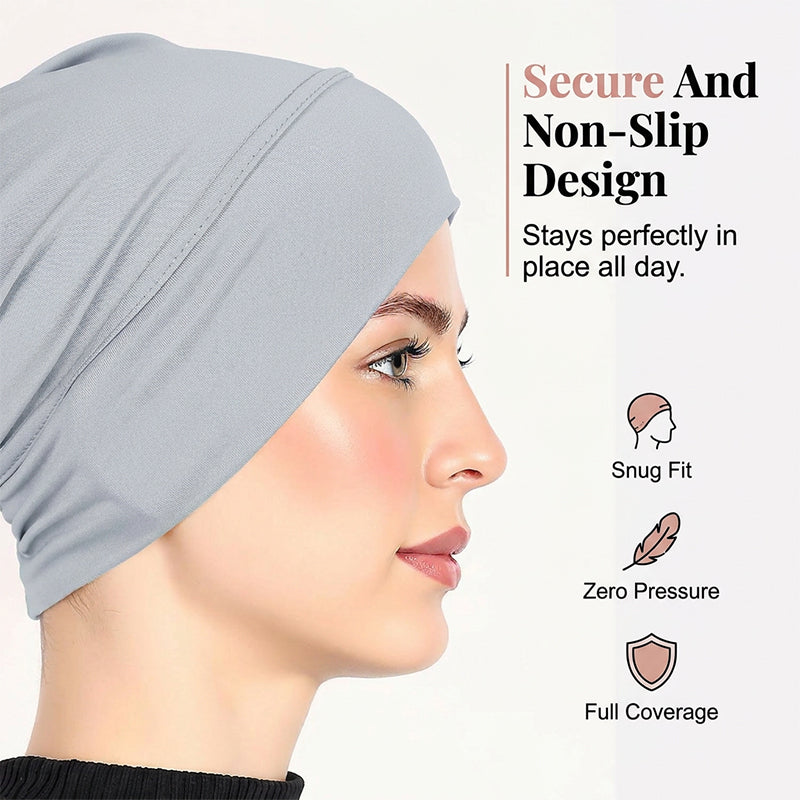 TURBANLUXE – Soft Stretch Turban Cap for Everyday Elegance